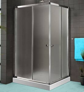 Aquatek FAMILY R14 OBDĹŽNIKOVÝ SPRCHOVÝ KÚT 100x80, sklo grapé