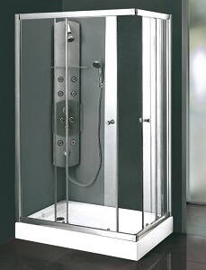 Aquatek MASTER R34 OBDĹŽNIKOVÝ SPRCHOVÝ KÚT 120x90, sklo číre
