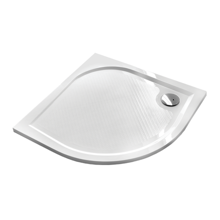 Aquatek BENT ŠTVRŤ-KRUHOVÁ SPRCHOVÁ VANIČKA 80x80 biela z liateho mramoru