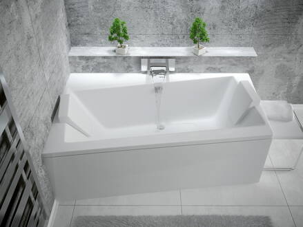 Besco INFINITY 150 VAŇA ASYMETRICKÁ 150x90 ľavá, biela sanitárny akrylát WAI-150-NL