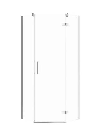 Cersanit JOTA PÄŤUHOLNÍKOVÝ SPRCHOVÝ KÚT 90x90x195, pravý, chróm, sklo číre S160-013