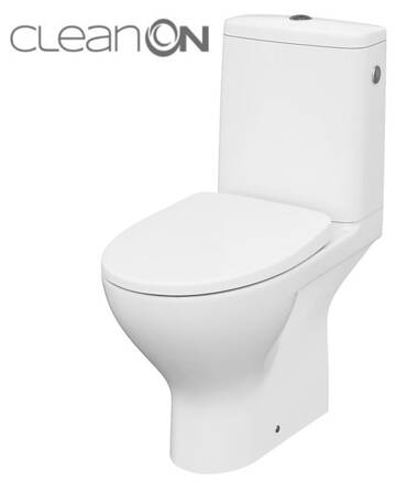 Cersanit MODUO WC MISA STOJACA + sedátko SLIM WRAP duroplast, 3/5 l, biele keramické K116-036