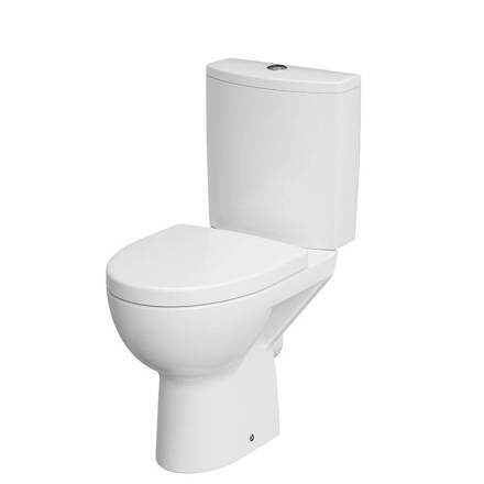 Cersanit PARVA WC MISA STOJACA SO SEDÁTKOM DUROPLAST, Clean On, biele keramické K27-063