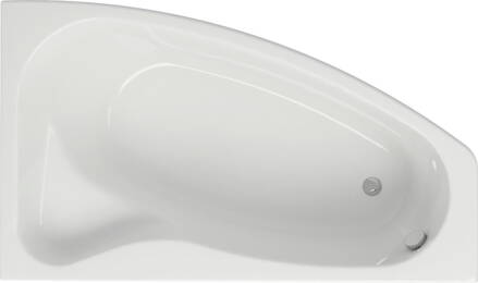 Cersanit SICILIA NEW 170x100 VAŇA ROHOVÁ ASYMETRICKÁ, akrylátová s nožičkami, pravá biela S301-098
