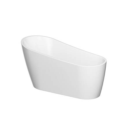 Cersanit ZEN 167x72 VAŇA VOĽNE STOJACA, akrylátová biela, sifón + nožičky S301-302