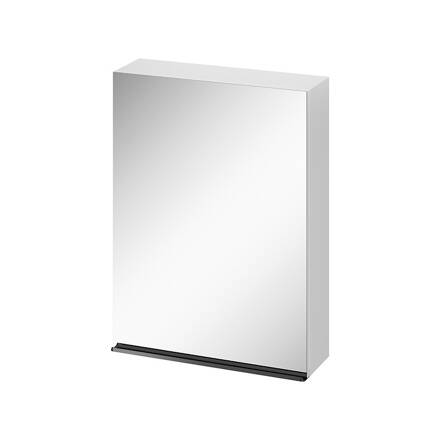 Cersanit VIRGO SKRINKA ZRKADLOVÁ 60 cm, biela/čierne madlá S522-014
