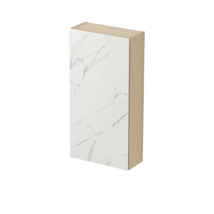 Cersanit INVERTO SKRINKA POSTRANNÁ NÍZKA 49x79x17 cm, svetlý dub/calacatta S930-013
