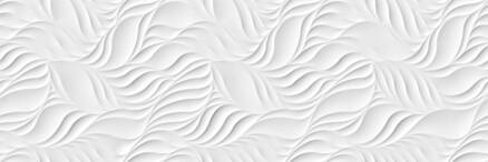 Cifre Ceramica GLACIAR LEAVES WHITE BRILLO REKT. 30x90 obklad