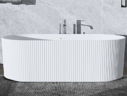 Emporia RIO 150 VAŇA VOĽNE STOJACA 150x75, biela akrylát, klik-klak biely EMPORIA-WS203L-1500