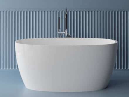 Emporia ALIA 140 VAŇA VOĽNE STOJACA 140x70, biela z liateho mramoru EMPORIA-ALIA0001