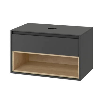 Excellent TUTO SKRINKA POD UMÝVADLO 80 cm, sivá/dub MLEX.0102.800.GRBL