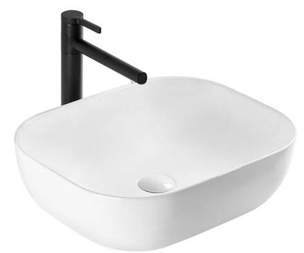Rea MONA SLIM UMÝVADLO NA DOSKU, 50,5 cm, biele keramické REA-U6300