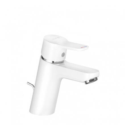 Kludi PURE&EASY JEDNOPÁKOVÁ BATÉRIA UMÝVADLOVÁ 70 DN 15 s odpadovou súpravou biela/chróm 373829165