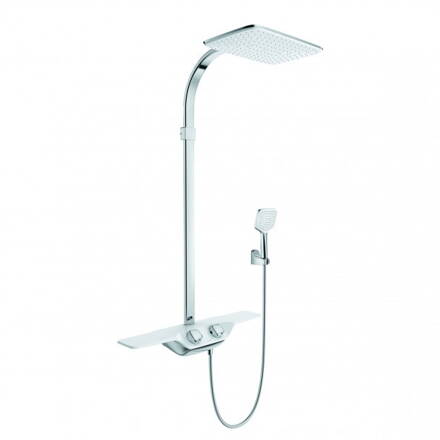 Kludi COCKPIT DISCOVERY THERMOSTAT DUAL SHOWER SYSTEM DN 15 biela/chróm 8020091-00