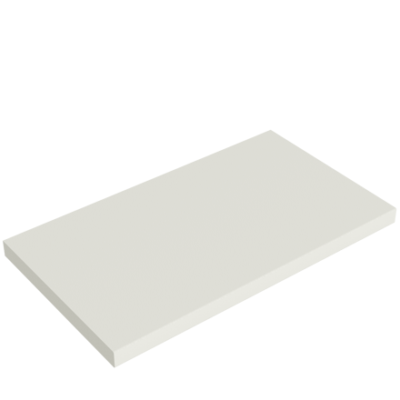 LaVita DOSKA NA SKRINKU WHITE 80x47 cm, hr. 3,8 cm, biela lesklá