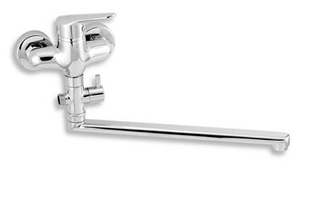 Novaservis Paneláková nástenná vaňová batéria bez príslušenstva 100 mm TITANIA IRIS NEW 94473/1,0