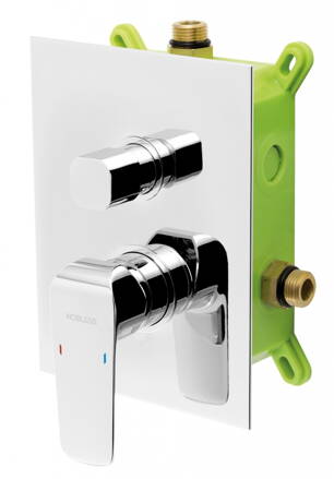 Novaservis Podomietková batéria s boxom 2 vývody, chrómová TINA BOX38051R,0