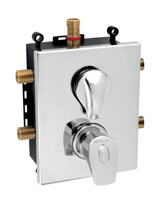 Novaservis Podomietková termostatická batéria s boxom, 3 vývody BOX57052RXT,0