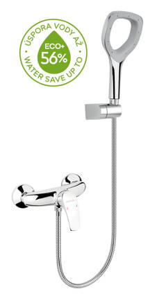 Novaservis Sprchová nástenná batéria s príslušenstvom METALIA ECO + chróm 57060,0E