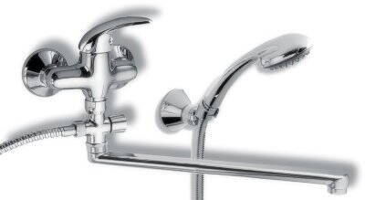 Novaservis Paneláková nástenná vaňová batéria 150 mm METALIA 55 chrómová 55072,0