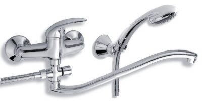 Novaservis Paneláková nástenná vaňová batéria 150 mm METALIA 55 chrómová 55032,0