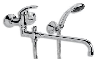 Novaservis Paneláková nástenná vaňová batéria 100 mm METALIA 55 chrómová 55037,0