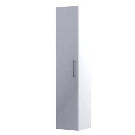 Oristo GEO SKRINKA VYSOKÁ BOČNÁ 35 cm, biela lesklá KI01-SB1D-35-1