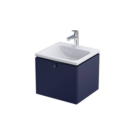 Oristo SIENA SKRINKA POD UMÝVADLO 50 cm, námornícka modrá matná OR45-SD1S-50-14