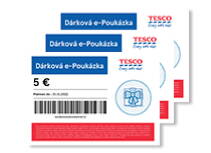 DARČEK 1 - Elektronická poukážka Tesco 10€