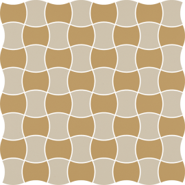 Paradyz MODERNIZM BIANCO MOZAIKA PRASOWANA K.3,6X4,4 MIX C 30,86X30,86 mozaika