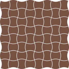 Paradyz MODERNIZM BROWN MOZAIKA PRASOWANA K.3,6X4,4 30,86X30,86 mozaika