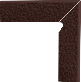 Paradyz NATURAL BROWN 2 EL.-PRAVÝ STRUKT 8,1X30 sokel
