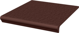 Paradyz NATURAL BROWN ROVNÁ S NOSOM STRUKT 30X33 schodovka