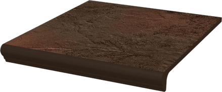 Paradyz SEMIR BROWN ROVNÁ S NOSOM 30X33 schodovka