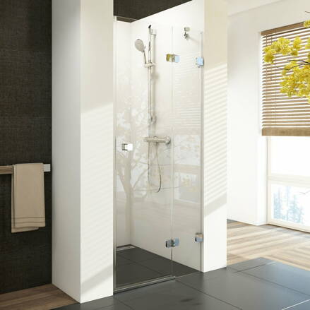 Ravak SPRCHOVÉ DVERE BSD2-90 A-R chróm + transparent (890-905) 0UP7AA00Z1