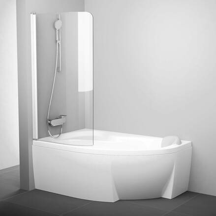 Ravak VAŇOVÁ ZÁSTENA 85 CVSK1 ROSA 140 / 150 L white + transparent 7QLM0100Y1