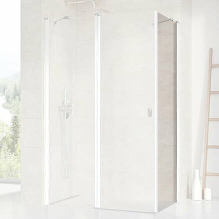 Ravak SPRCHOVÁ PEVNÁ STENA CPS-100 white + transparent ku sprchovým dverám 9QVA0100Z1