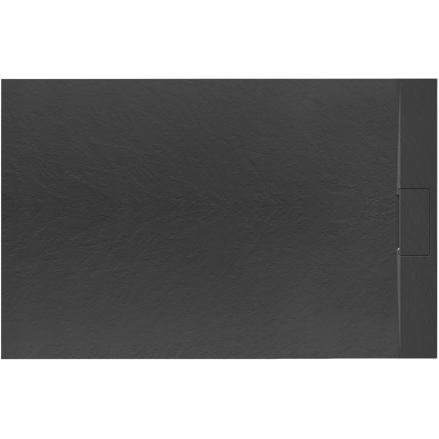 Rea BAZALT BLACK OBDĹŽNIKOVÁ SPRCHOVÁ VANIČKA 80x100, čierna REA-K3304