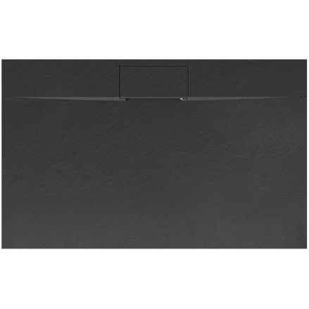 Rea BAZALT LONG BLACK OBDĹŽNIKOVÁ SPRCHOVÁ VANIČKA 80x100, čierna REA-K3323