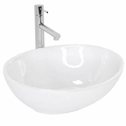 Rea SOFIA UMÝVADLO NA DOSKU, biele keramické REA-U0133