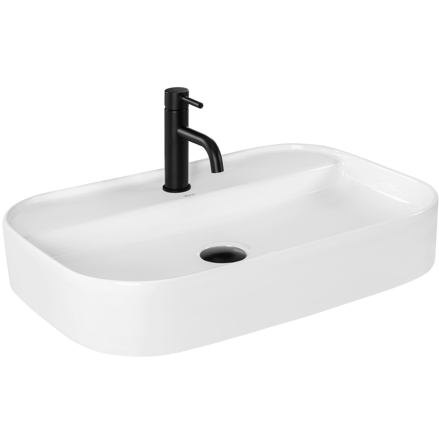 Rea VERONA UMÝVADLO NA DOSKU 65cm, biele keramické REA-U3325