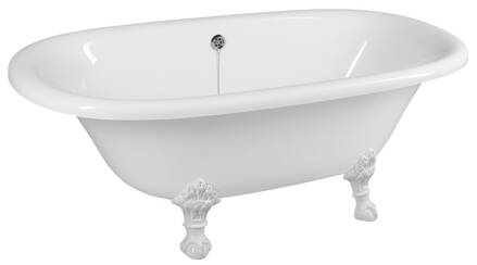 REGATA voľne stojaca vaňa 175x85x61cm, nohy biele, biela