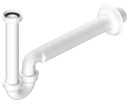 UMÝVADLOVÝ SIFÓN 5/4", NÍZKY, DN40, BIELA
