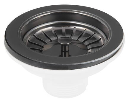 Nerezová výpusť drezu 6/4", gun metal