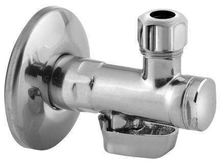 Rohový ventil s matkou, 1/2"x 3/8", chróm