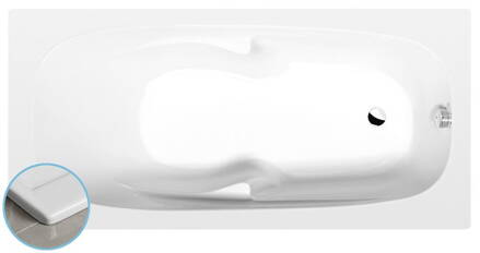 KAMELIE SLIM Obdĺžniková vaňa 170x80x44cm, biela