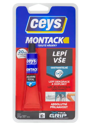MONTACK LEPÍ VŠETKO ODSTRANITEĽNE, lepidlo, 20 g