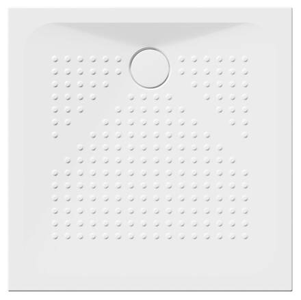 Keramická sprchová vanička, štvorec 90x90x4cm, biela ExtraGlaze