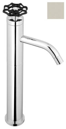 INDUSTRY stojánkova umývadlová batéria vysoká bez výpuste, výška 332 mm, nikel/čierna