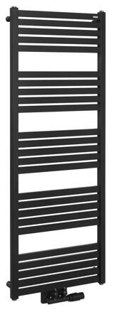 GRUNT vykurovacie teleso 500x1330 mm, stredové pripojenie, čierny mat